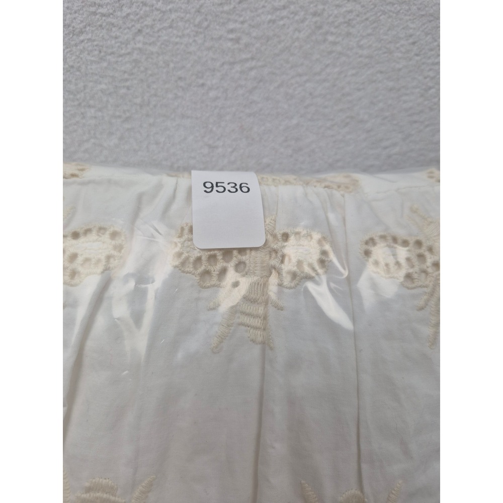 Anthropologie The Bettina Tiered Mini Shirt Dress Embroidered Bee Edition Large - Picture 15 of 16